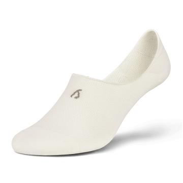 Calcetines Allbirds Trino® Sprinters No Show Mujer Blancas | PE4248RW