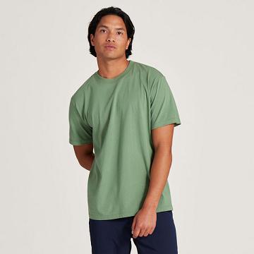 Camiseta Allbirds Allgood Cotton Hombre Verde | PE4759DN