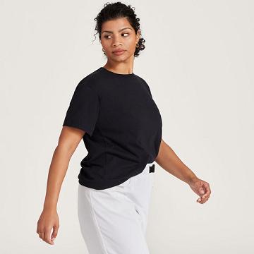 Camiseta Allbirds Allgood Cotton Mujer Negras | PE4311AP
