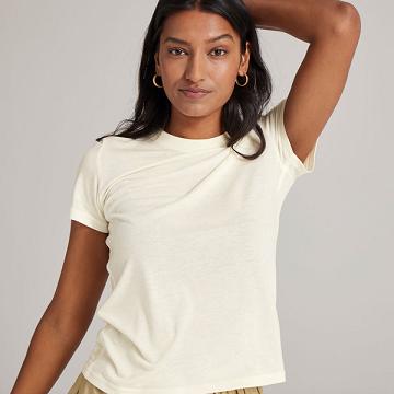 Camiseta Allbirds Sea Mujer Blancas | PE4321IS