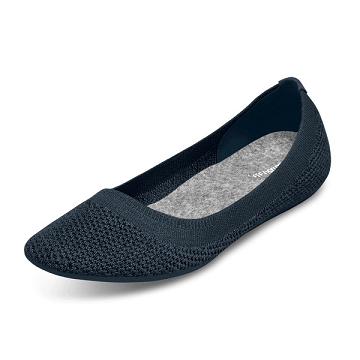 Flat Shoes Allbirds Tree Breezers Mujer Azul Marino | PE4379WY