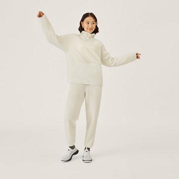 Pantalon Allbirds Fluff Fleece Mujer Blancas | PE4290FM