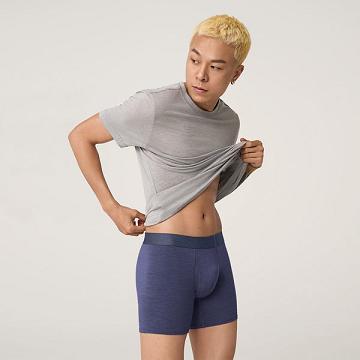 Ropa Interior Allbirds Trino® Boxer Brief Hombre Azul Marino | PE4780PQ