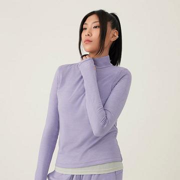 Sudadera con Capucha Allbirds Performance Quarter Zip Mujer Moradas | PE4281CE