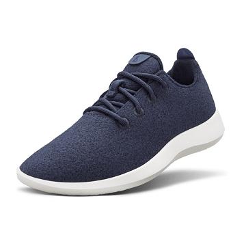 Zapatillas Allbirds Lana Runner Hombre Azul Marino Blancas | PE4994EX