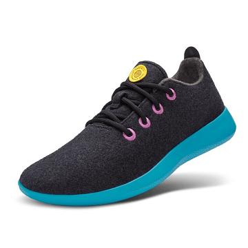 Zapatillas Allbirds Lana Runner Hombre Azules Negras | PE4996QZ