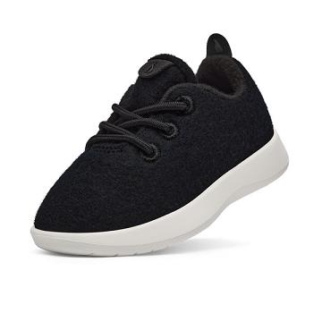Zapatillas Allbirds Smallbirds Lana Runner Niños Beige Negras | PE4198WY