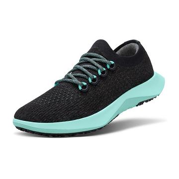 Zapatillas Running Allbirds Tree Dasher 2 Hombre Negras Verde Menta | PE4861AP