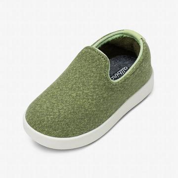 Zapatos Slip On Allbirds Smallbirds Lana Loungers Niños Verde Oliva | PE4180LH