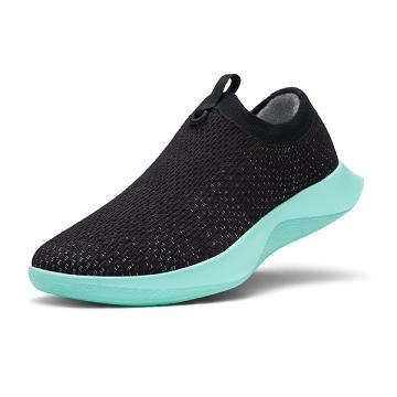 Zapatos Slip On Allbirds Tree Dasher Relay Hombre Negras Verde Menta | PE4936AP