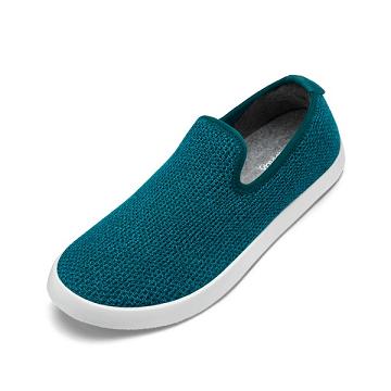 Zapatos Slip On Allbirds Tree Loungers Hombre Turquesa Blancas | PE4948NB
